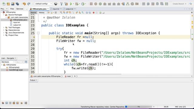 Java Programming 18 Java IO Ex3 смотреть онлайн