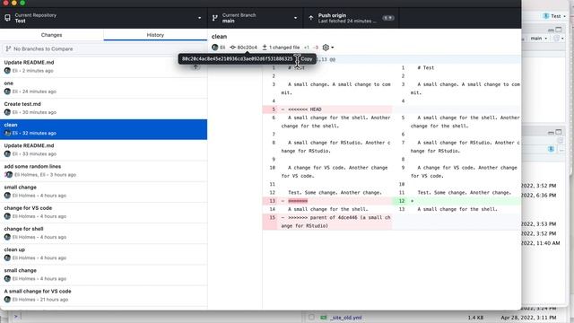 Revert a single file to the status at a particular commit. смотреть онлайн