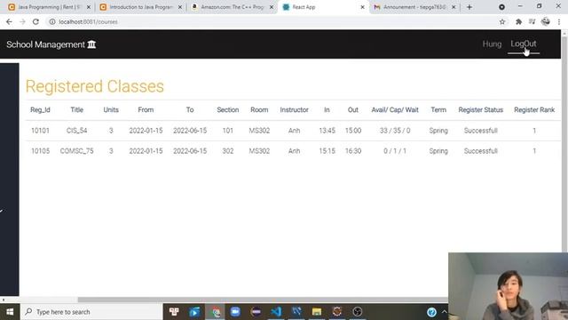 School-Management-System (Spring + React-JS) смотреть онлайн