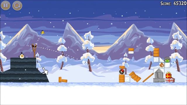 Angry Birds Seasons Walkthrough Wreck the Halls Level 1-9 [3 Stars] смотреть онлайн
