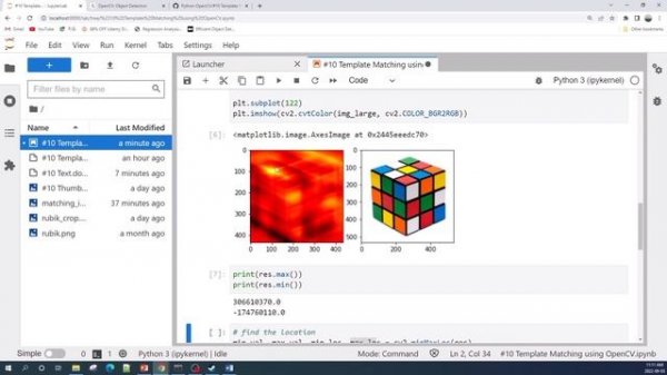 Simple Template Matching using OpenCV in Python