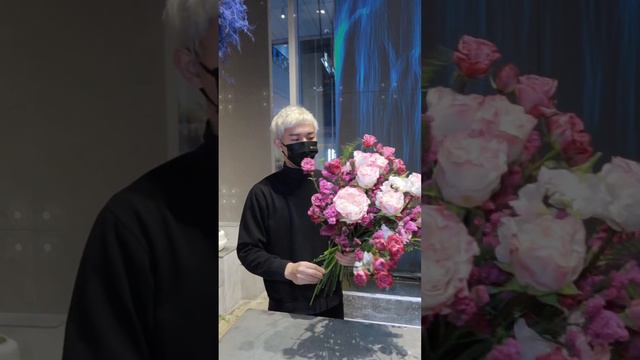 Make a cozy living French bouquet 💐 Rose pink bouquet @bouquet смотреть онлайн