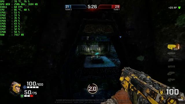 Quake Champions Beta - GTX 960M - Asus UX501VW - i7 6700HQ - Low Settings смотреть онлайн