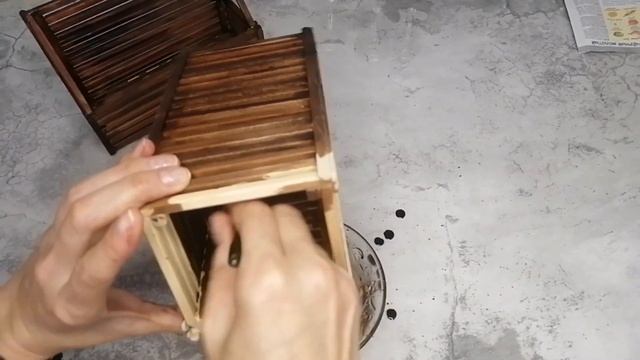 DIY An idea for the kitchen! Идея для кухни из деревянных шампуров! смотреть онлайн