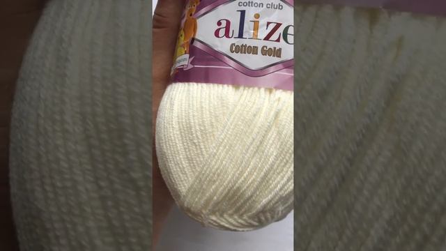 Подробный обзор пряжи Alize Cotton Gold(Хлопок с акрилом) №62 Молочный смотреть онлайн