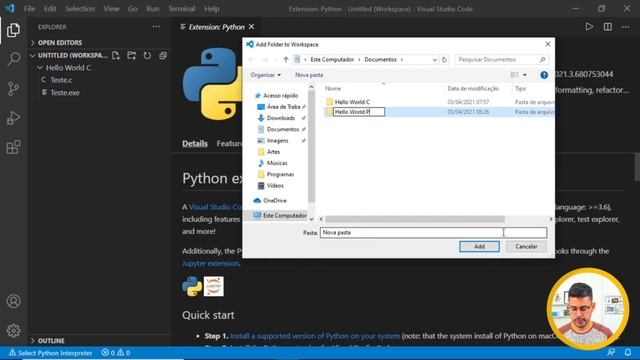 Hello World Python #000 - Configurando o Visual Studio Code Python смотреть онлайн