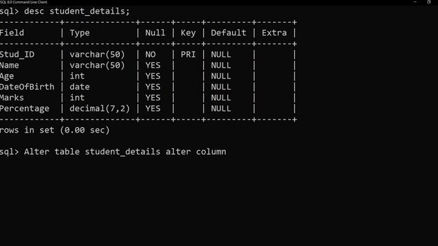 Alter table | Default , Unique, Check and Not Null Constraint смотреть онлайн