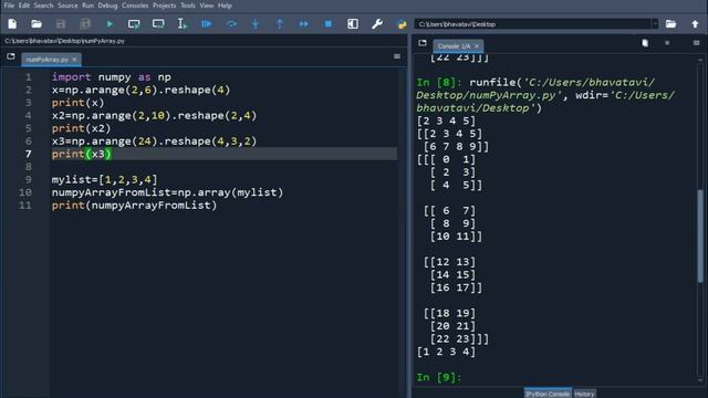 48. NumPy Array in Python with Code || Multi-Dimensional NumPy Arrays Python Programming Tutorial смотреть онлайн