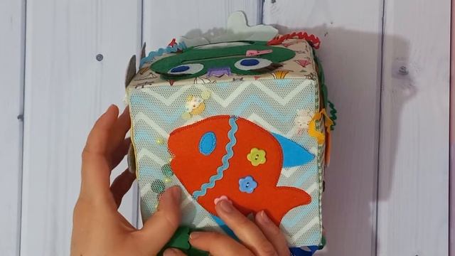 Развивающий кубик №3 (мягкий кубик из ткани и фетра) (Quiet book, Doll house, Developing book) смотреть онлайн