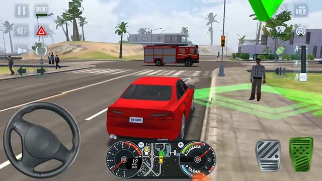 Taxi Sim 2020 ?? Audi A6 Uber Car Driving in Los Angeles City | Taxi Game #7 смотреть онлайн