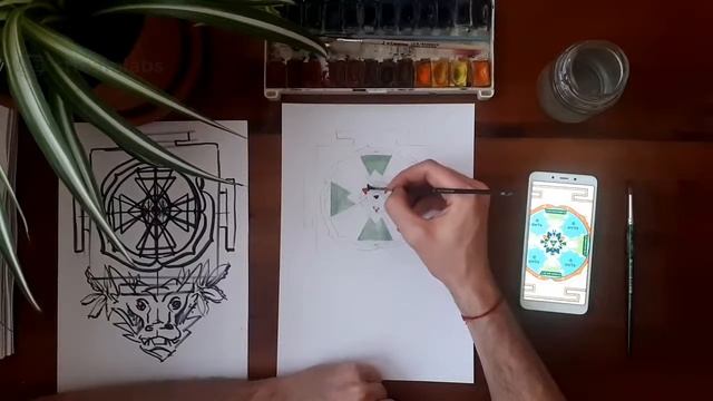 Как не жить в иллюзиях – Гармонизация планет ДЖЙОТИШ. Рисуем янтру Раху смотреть онлайн