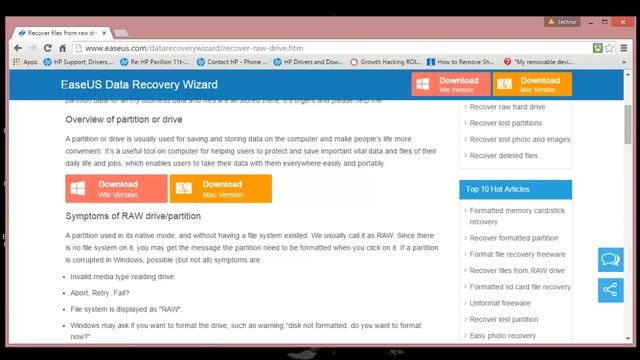 How to Recover lost Data from External RAW HDD смотреть онлайн
