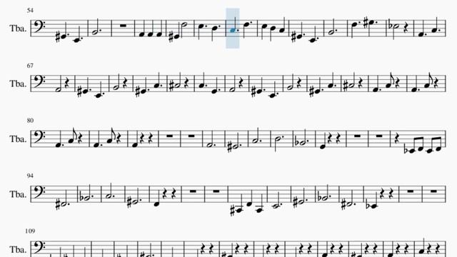 Tuba Sheet Music: How to play My Time (Omori) by Bo En смотреть онлайн