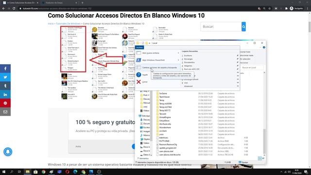? Como SOLUCIONAR ACCESOS DIRECTOS en BLANCO en WINDOWS 10 | FÁCIL y RÁPIDO смотреть онлайн