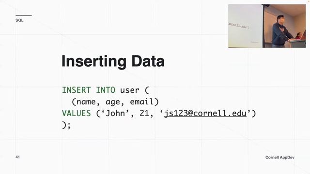 Intro to Backend Development: Lecture 2 - Databases смотреть онлайн