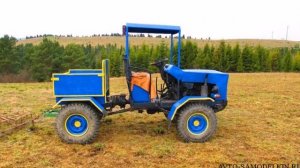 Самодельный трактор переломка 4х4