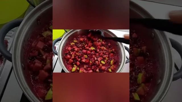 Варенье "Брусника с яблоками". Просто, но ОЧЕНЬ ВКУСНО!!! смотреть онлайн