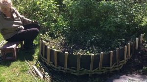 Грядка КОРЗИНКА из лозы своими ручками!