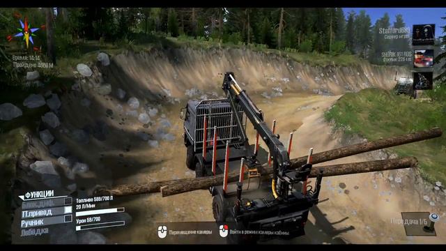 Spintires: MudRunner. Карта «После дождя» или «Чёрные лесорубы» смотреть онлайн