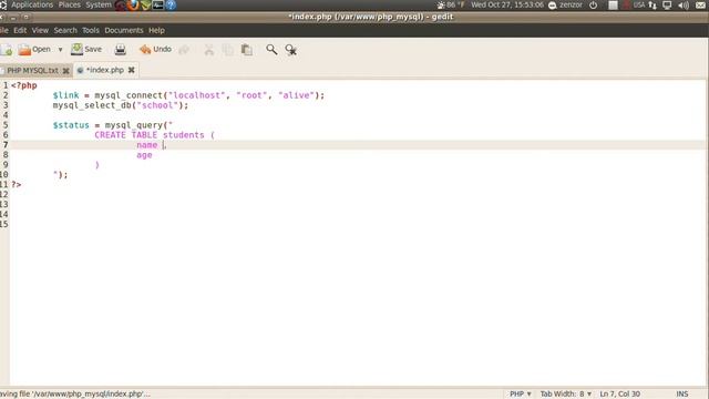 การเขียนโปรแกรมภาษา PHP กับ MySQL 7 create table смотреть онлайн