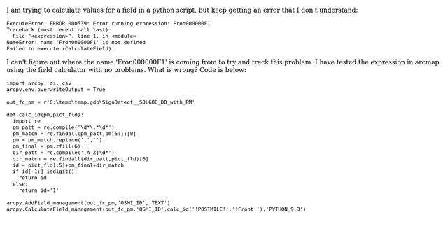 GIS: trouble with code block execution in python script смотреть онлайн