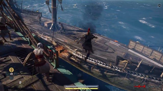 Assassin's Creed Odyssey: Hunting HUGE Spartan Warships! - Open World Gameplay смотреть онлайн