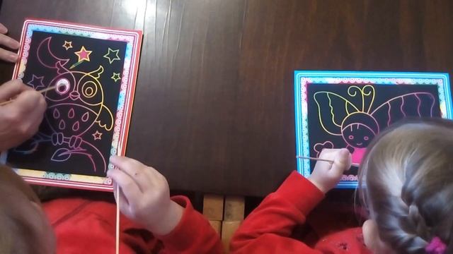 Рисуем шпажкой картинки - царапки смотреть онлайн