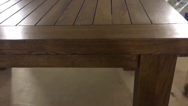 Мощный журнальный стол из дуба. смотреть онлайн