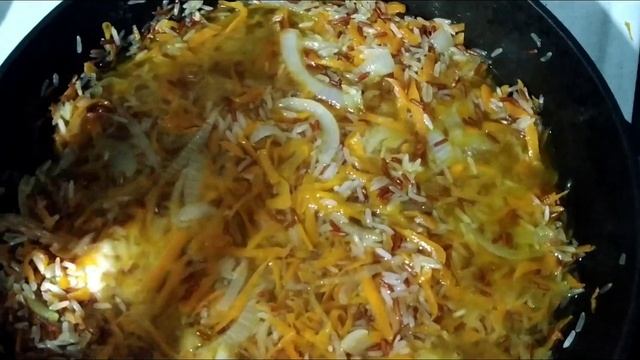 Рецепт риса в сковороде, очень вкусный и рассыпчатый рис без мяса смотреть онлайн