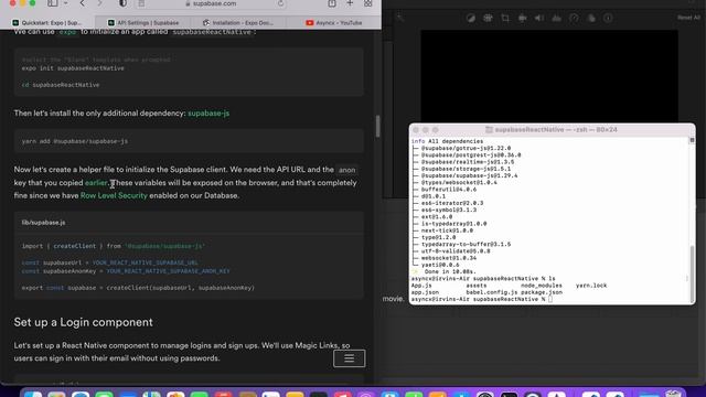Supabase Expo React Native Tutorial Part 6 [2022] смотреть онлайн