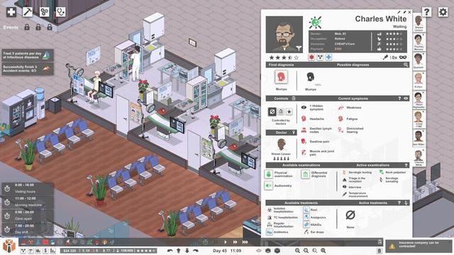 Coughs And Sneezes Spread Diseases | Project Hospital - Part 27 (Hospital Simulator Game) смотреть онлайн