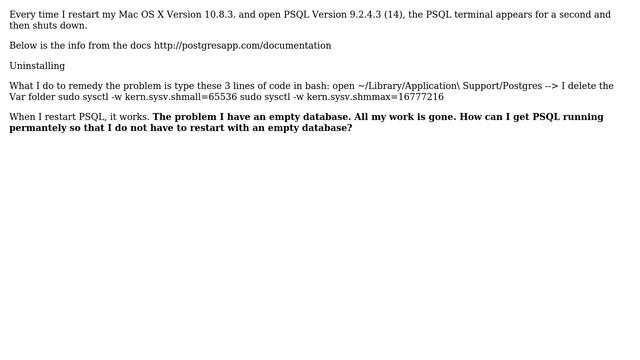 Databases: PostgreSQL crashes upon startup смотреть онлайн