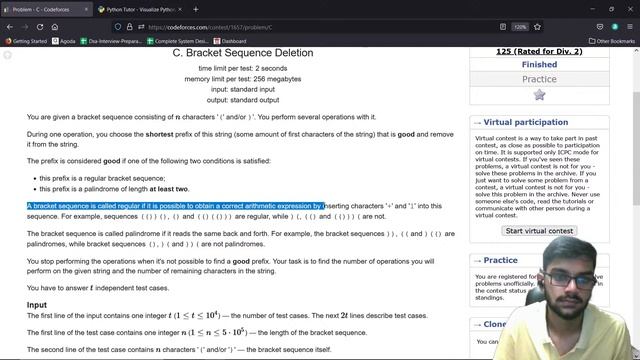 Educational Codeforces Round 125(Trying A, B and C) смотреть онлайн