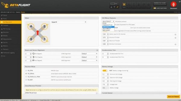 Настройка betaflight. Пошаговая инструкция на русском языке!