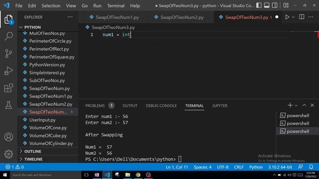 Python Program to Swap Two Number Without Using Third Variable | Multiplication Division смотреть онлайн