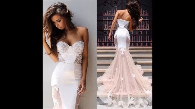 Вечерние платья с открытыми плечами смотреть онлайн