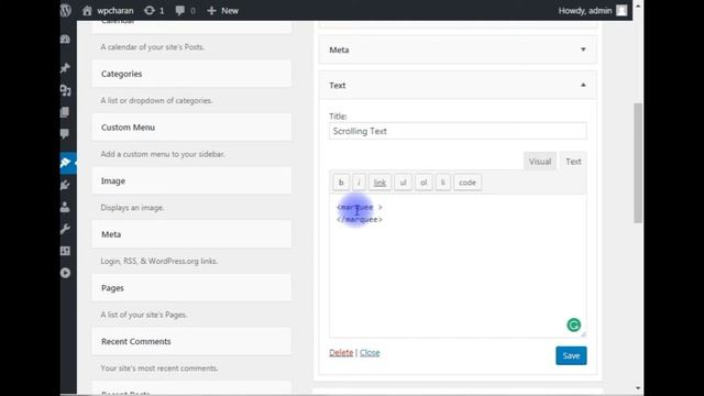 Vertical Scrolling Text To WordPress 4.8 Sidebar Widget Using HTML смотреть онлайн