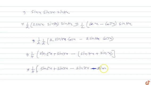 The value of `sinx sin2x sin4x` when `x=(2pi)/7` смотреть онлайн