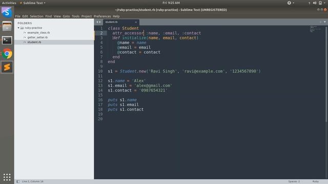 attr_accessor in Ruby смотреть онлайн