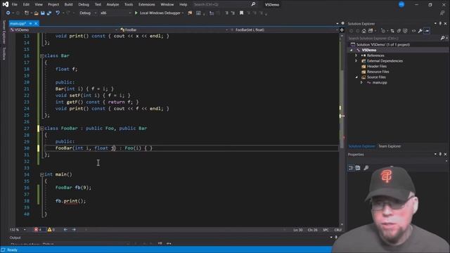 C++ Tutorial: Multiple Inheritance // Giving your classes multiple parents смотреть онлайн