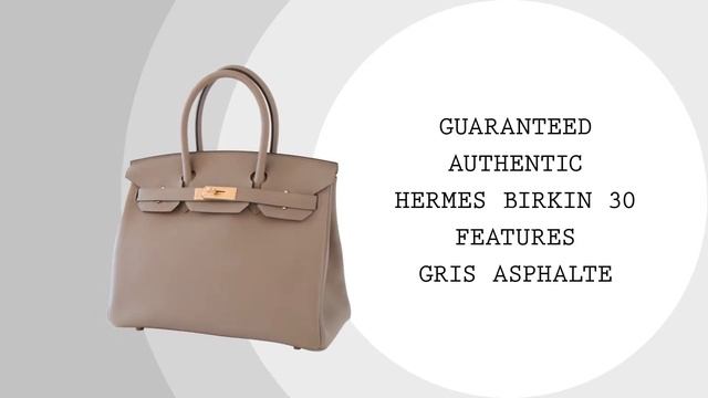 Hermes Birkin 30 Bag Gris Asphalte Togo Gold Hardware Perfect Neutral • MIGHTYCHIC • смотреть онлайн
