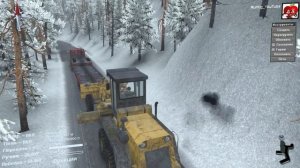 Чистим Дорогу ГРЕЙДЕРОМ От СНЕГА - SpinTires