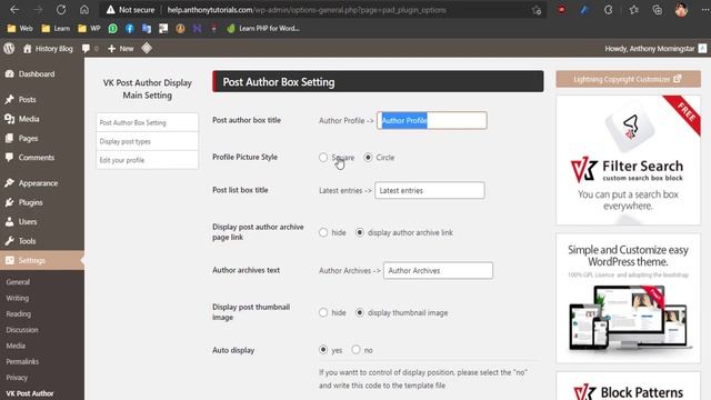 Best WordPress Author Bio Box Plugin for Free - Anthony Tutorials смотреть онлайн