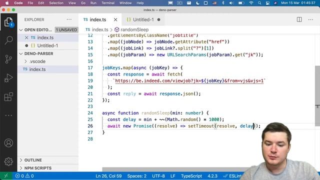 Web parser in Deno смотреть онлайн