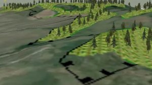 3D-модель местности, созданная в программе ГИС Панорама 2011