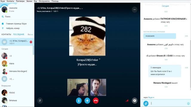 Тролим ГЕЯ в скайпе =) (котяра жжет) смотреть онлайн