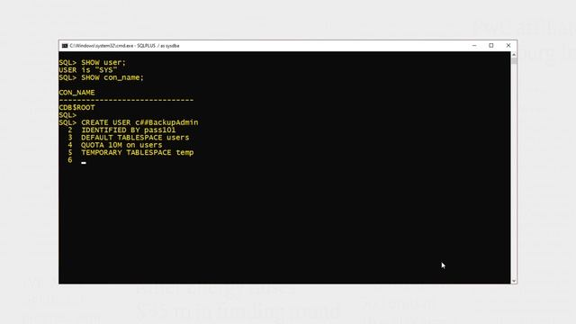 Create A COMMON USER with SYSBACKUP privilege for Backup & Recovery of Oracle Database смотреть онлайн