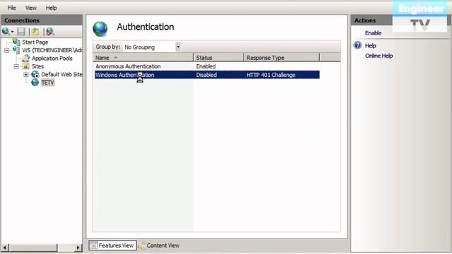 Configure Windows Authentication in IIS - Windows Server 2008 смотреть онлайн