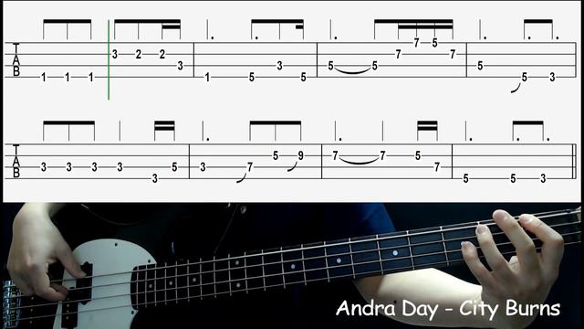 (Bassonly)Andra Day - City Burns (Bass cover with tabs 172) смотреть онлайн