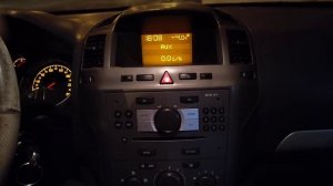 Настройка даты и времени Опель Зафира Б